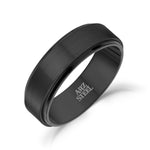 Men's 7mm Black Steel Ring at Arman's Jewellers Kitchener