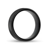 Men's 7mm Black Steel Ring at Arman's Jewellers Kitchener