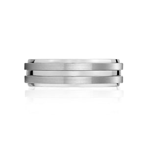 Men's 7mm Men's Double Row Steel Band at Arman's Jewellers Kitchener