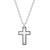 Men's Black Stainless Steel Cross Pendant at Arman's Jewellers