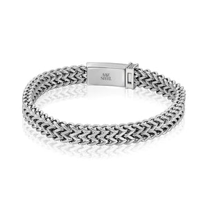Men's Steel Double Franco Link Bracelet at Arman's Jewellers.jpg
