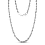 Mens 5mm Steel Rope Chain Necklace at Arman's Jewellers 