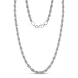Mens 5mm Steel Rope Chain Necklace at Arman's Jewellers 