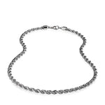 Mens 5mm Steel Rope Chain Necklace at Arman's Jewellers 