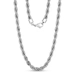 Mens 8mm Steel Rope Chain Necklace at Arman's Jewellers 