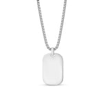 Modern Stainless Steel Dog Tag Necklace at Arman's Jewellers Kitchener