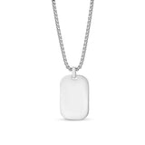 Modern Stainless Steel Dog Tag Necklace at Arman's Jewellers Kitchener