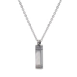 Rectangle Stainless Steel Cremation Pendant at Arman's Jewellers 