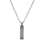 Rectangle Stainless Steel Cremation Pendant at Arman's Jewellers 