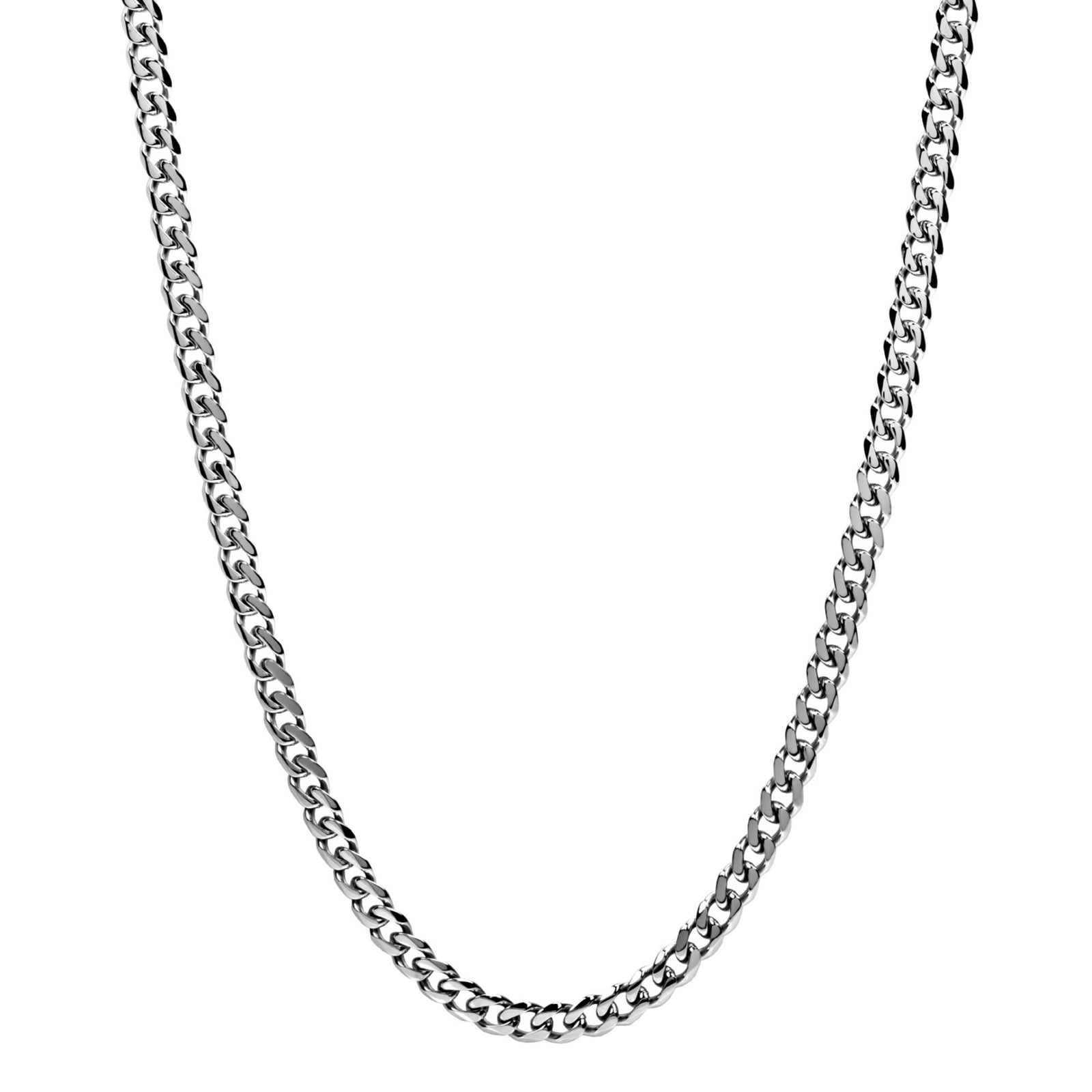Men's 8mm Men's Steel Cuban Link Chain Necklace at Arman's Jewellers