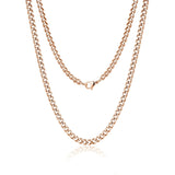 5mm Stainless Steel Cuban Link Chain Necklace