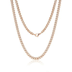 5mm Stainless Steel Cuban Link Chain Necklace