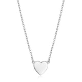 Engravable Silver Heart Necklace at Arman's Jewellers