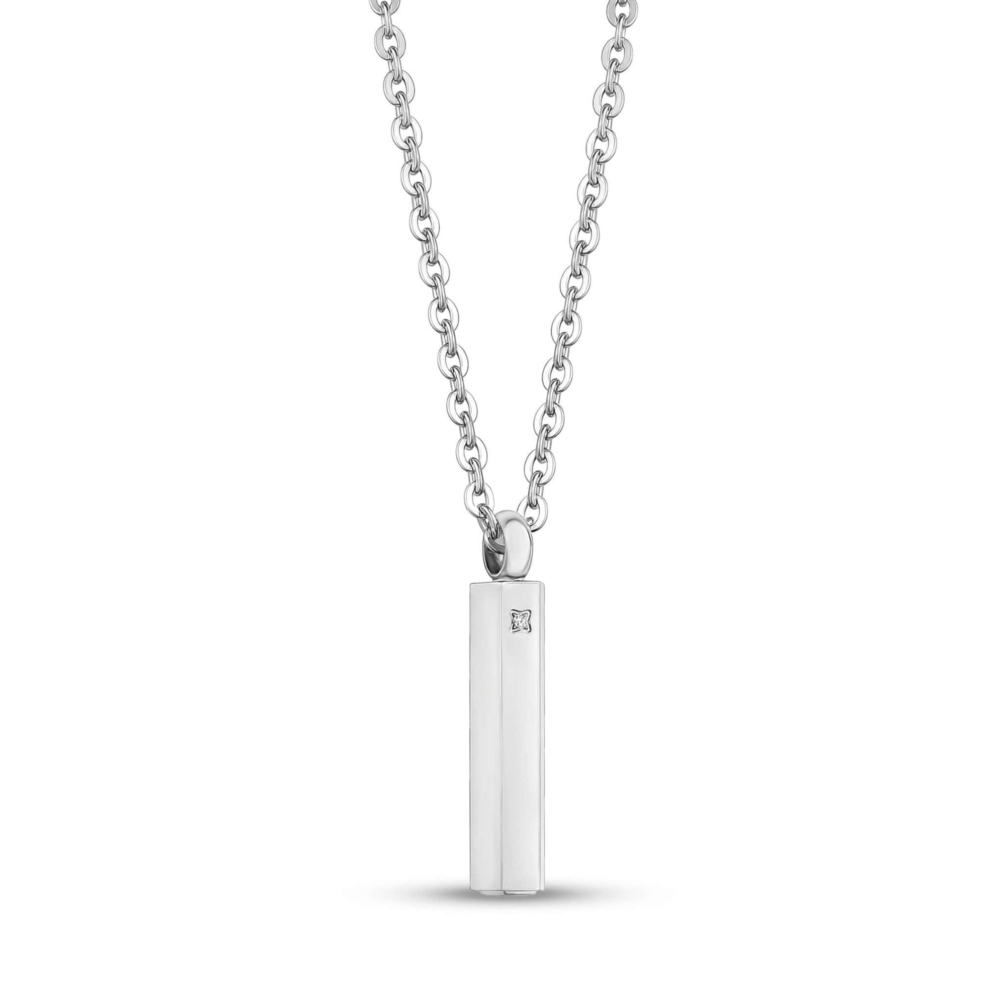 Stainless Steel Cremation Pendant Necklace at Arman's Jewellers 