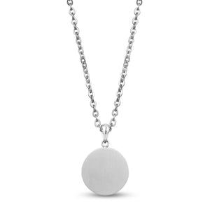 Stainless Steel Medallion Cremation Pendant at Arman's Jewellers Kitchener