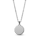 Steel Compass Pendant Necklace at Arman's Jewellers