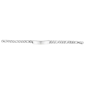 Steel Figaro Link Medical ID Bracelet at Arman's Jewellers