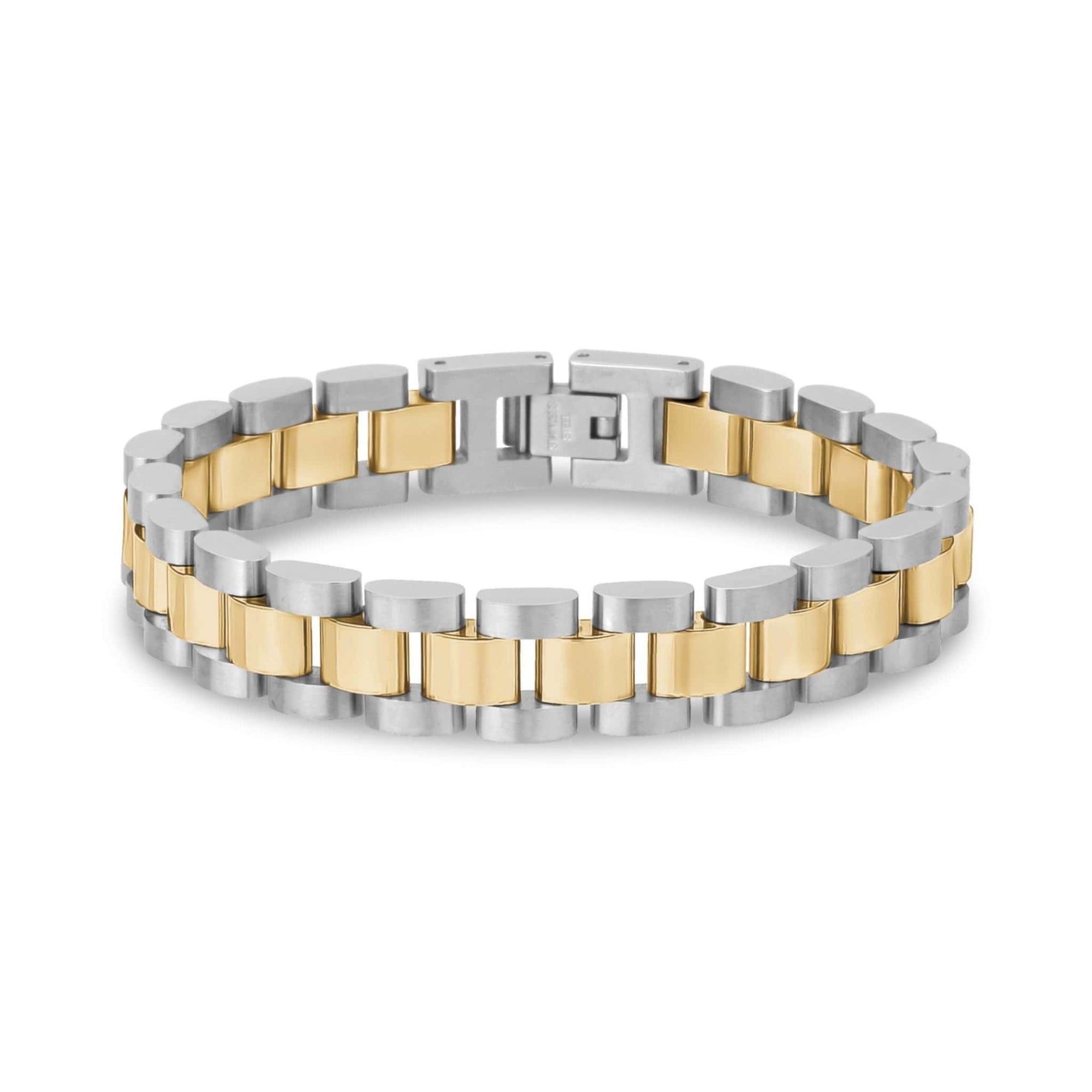 Two-Tone Stainless Watch Link Bracelet at Arman's Jewellers