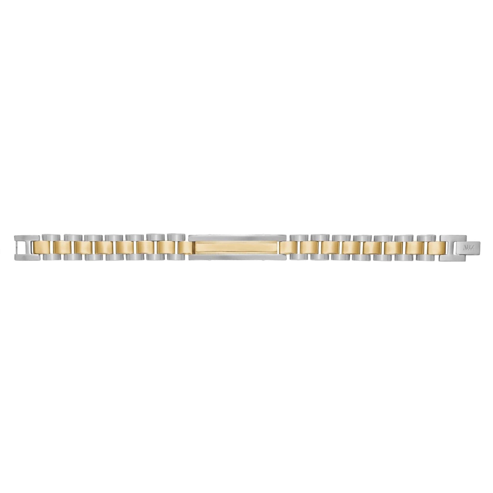 Two-Tone Stainless Steel Watch ID Link Bracelet at Arman's Jewellers